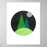 Minimalist Nordic Abstract Art Poster at Zazzle