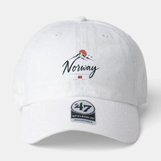 Minimalist Norway Flag Mountain  47 Brand Hat