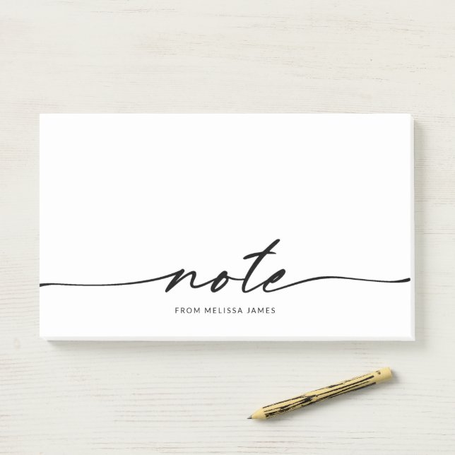 Minimalist Note Script Notes (On Desk)