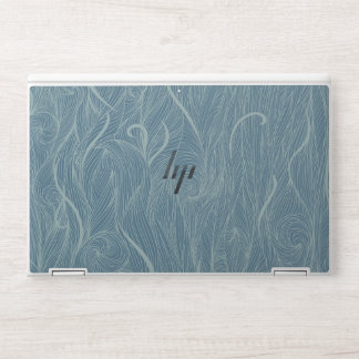 Minimalist Ocean Waves Organic Linework Cover HP Laptop Skin