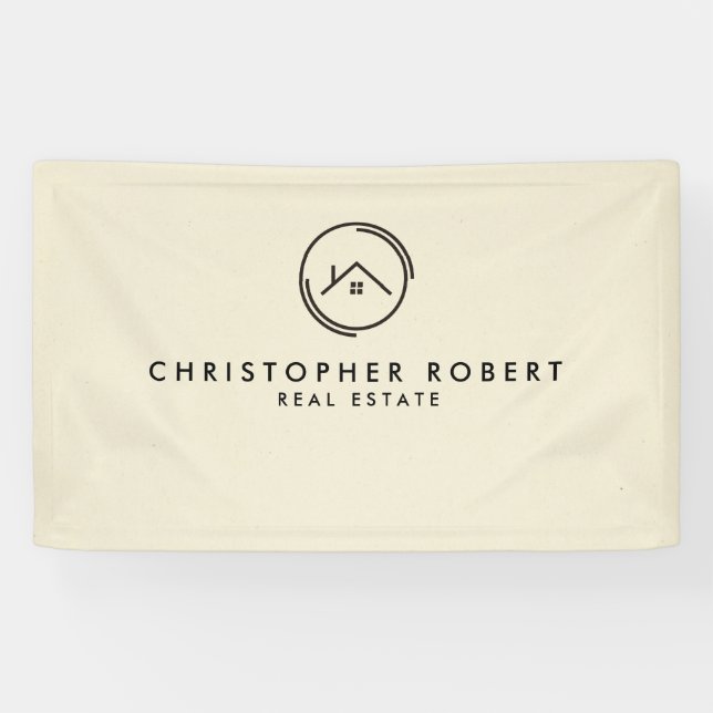 Minimalist Off White Real Estate Banner (Horizontal)