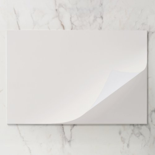 Minimalist off white solid plain paper placemats