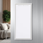 Minimalist Olive Green Monogram Name Magnetic Notepad<br><div class="desc">Create your own personalized notepad with monogram name in elegant typography with olive green line border design.</div>