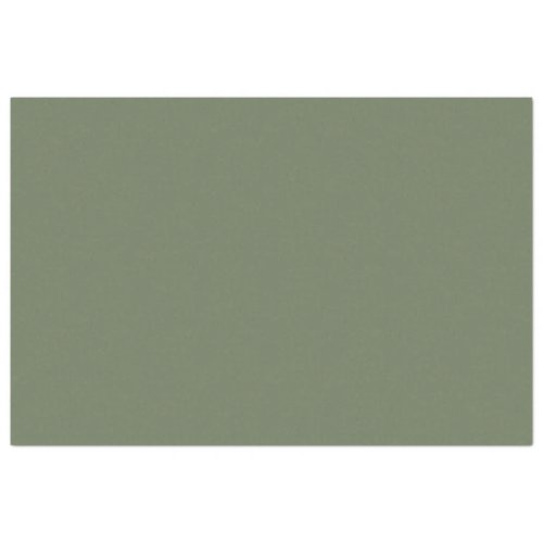 Minimalist Olive Green Plain Solid Color  Tissue Paper