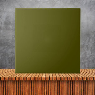 Minimalist Olive Moss Green Plain Simple Color Ceramic Tile