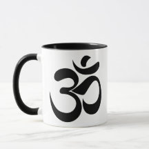 Minimalist Om Sanskrit Symbol Meditation Design