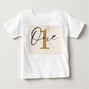 Minimalist One 1st Birthday T-Shirt