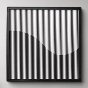 Minimalist Optical Illusion Line Art Peel And Stick Photo Tile
