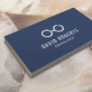 Minimalist Optometrist Eye Glasses Navy Blue Business Card