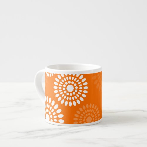 Minimalist Orange Daisy Modern Simplistic Floral  Espresso Cup