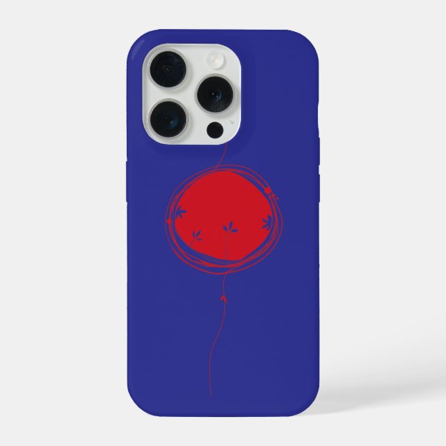 Minimalist Oriental Sun Phone Case - Nordic Boho  (Back)