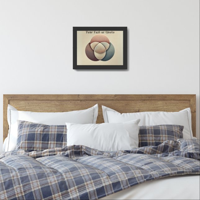 Minimalist Overlapping Circles Unity Poster (Bedroom)