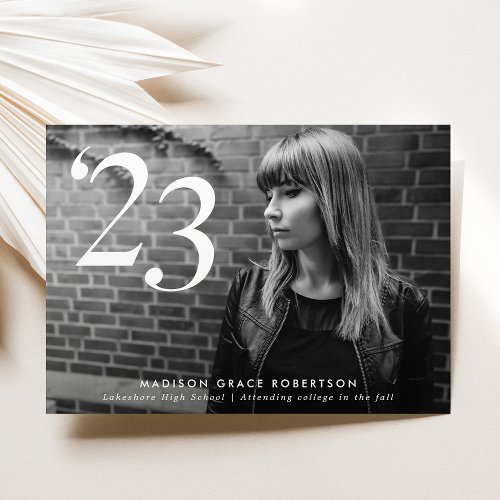 Minimalist Overlay 2024 Photo Graduation Announcement