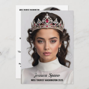 Minimalist Pageant Autograph Cards - Dark Text