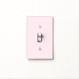 Minimalist pale pink solid plain elegant girly light switch cover