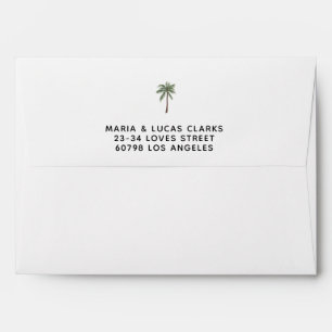 Minimalist Palm Trees envelopes