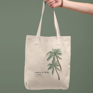 Minimalist Palm Trees Tote Bag