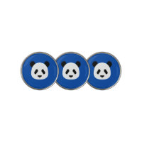 Minimalist Panda Pattern- Cobalt Blue