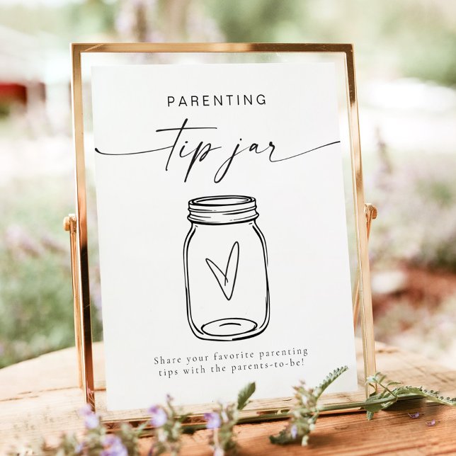Minimalist Parenting Tip Jar and Advice Game Poster (Creator Uploaded)