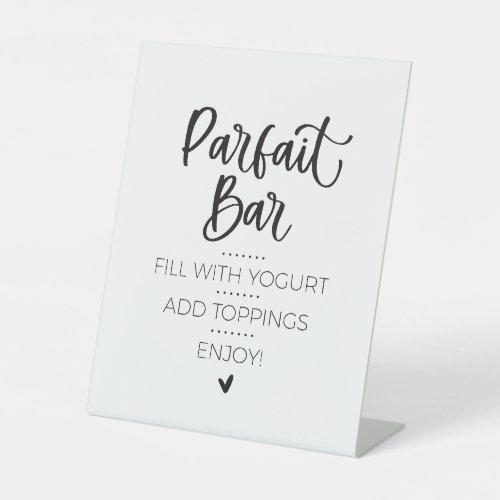 Minimalist Parfait Bar Brunch Sign