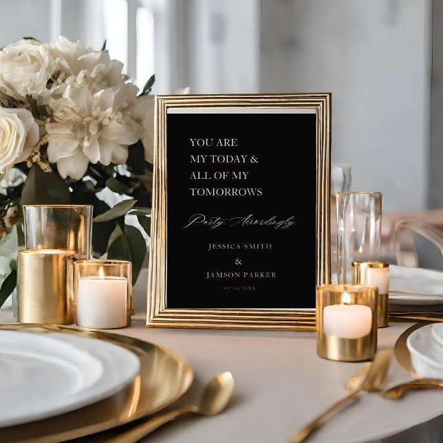 Minimalist Party Accordingly Wedding Welcome Sign (Creator Uploaded)