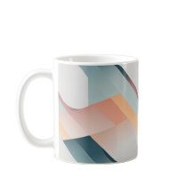 Minimalist Pastel Geometric Art Pattern Mug