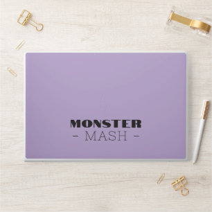 Minimalist Pastel Lavender Monster Mash Quote Lapt HP Laptop Skin