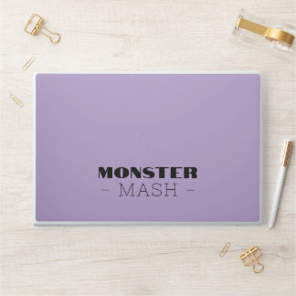 Minimalist Pastel Lavender Monster Mash Quote Lapt HP Laptop Skin