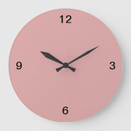 Minimalist. Pastel Pink. Large Clock