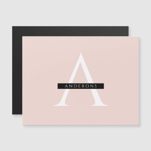 Minimalist Pastel Pink Personalized Name (Front/Back)