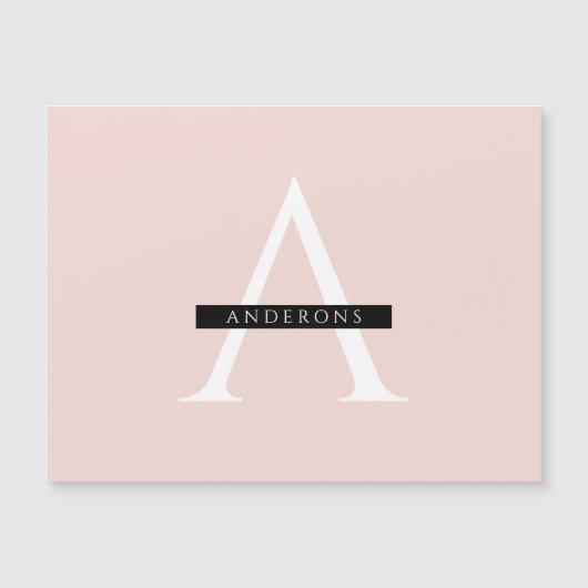 Minimalist Pastel Pink Personalized Name (Front)