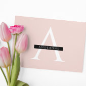 Minimalist Pastel Pink Personalized Name