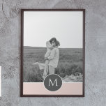 Minimalist Pastel Pink Personalized Name & Photo Poster<br><div class="desc">Minimalist Pastel Pink Personalized Name & Photo</div>