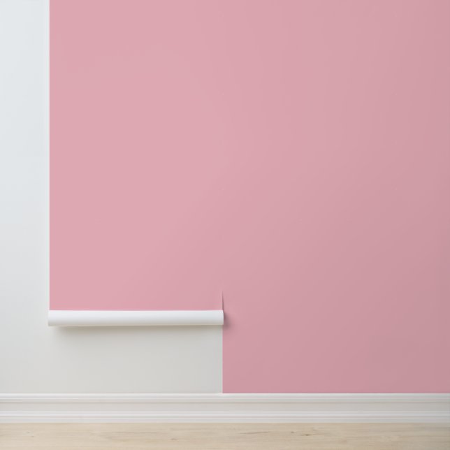 Minimalist pastel pink solid plain girly feminine wallpaper  (Application)