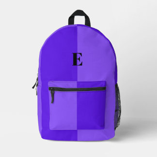 Minimalist Pastel Purple Custom Name Backpack