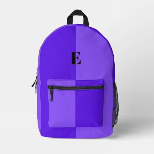 Minimalist Pastel Purple Custom Name Backpack