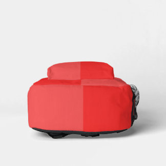 Minimalist Pastel Red Custom Name Backpack