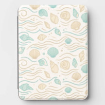 Minimalist Pastel Seashells and Ocean Waves Kindle