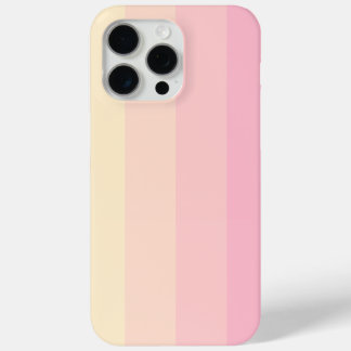 Minimalist Pastel Stripe Pattern with Rose Tones iPhone 15 Pro Max Case