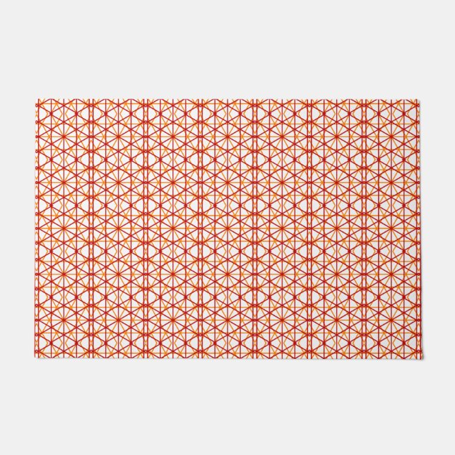 Minimalist Pattern Hexagon Modern Decorative Art  Doormat (Front)