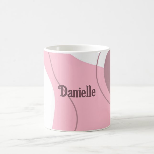 Minimalist Pattern Personalized Coffee Mug (Center)