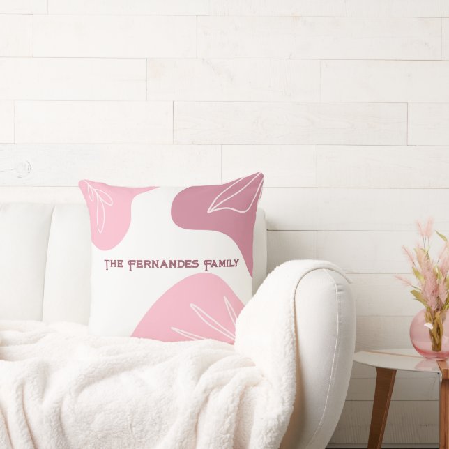 Minimalist Pattern Personalized Throw Pillow (Couch)
