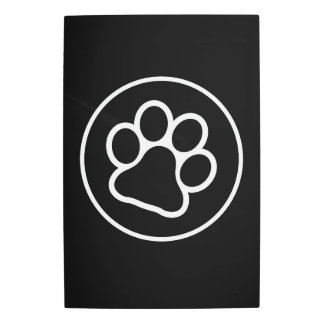 Minimalist Paw Print Animal Symbol Design