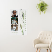 Minimalist Peace Lily Memorial