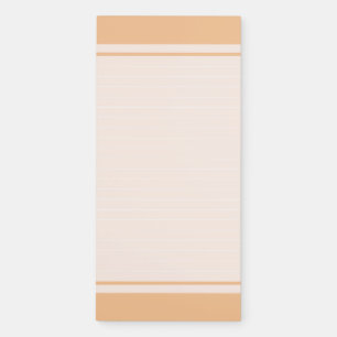 Minimalist Peach Fridge Magnet Notepad