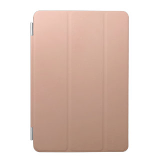 Minimalist Peach Solid Color Throw Pillow, Soft Pa iPad Mini Cover