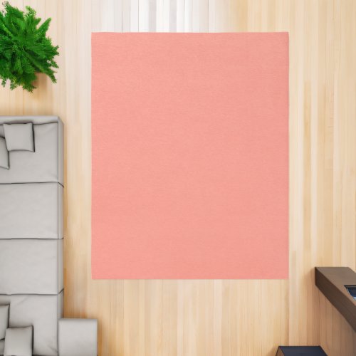 Minimalist Peachy Pink Solid Color Cute Elegant Rug