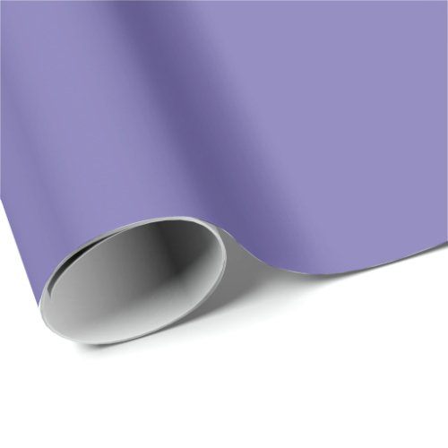 Minimalist periwinkle lilac solid plain elegant wrapping paper