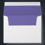 Minimalist Periwinkle Purple Monogram Note Card Envelope<br><div class="desc">Minimalist Periwinkle Purple Monogram Note Card envelope. Personalize it with your initials and name.</div>