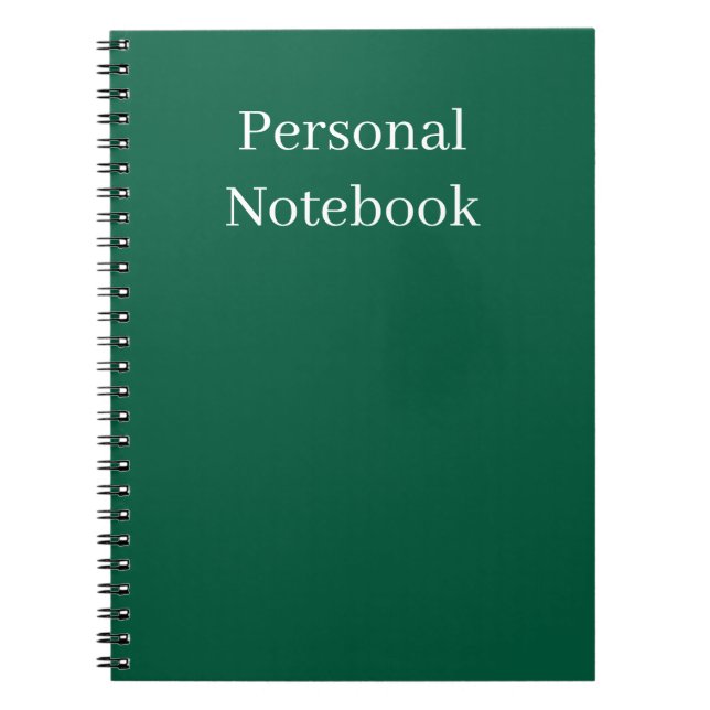 minimalist personal notebook (Front)